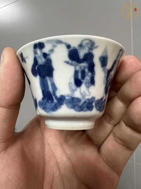 古玩陶瓷青花杯真品鑒賞圖