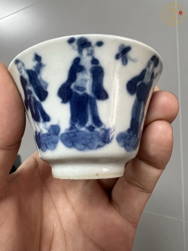 古玩陶瓷青花杯真品鑒賞圖