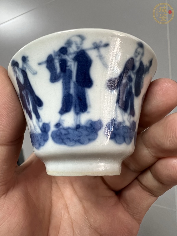 古玩陶瓷青花杯真品鑒賞圖