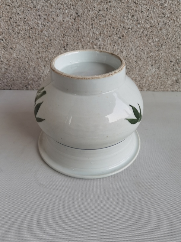 古玩陶瓷釉下彩繪竹報(bào)平安花囊拍賣,當(dāng)前價(jià)格580元