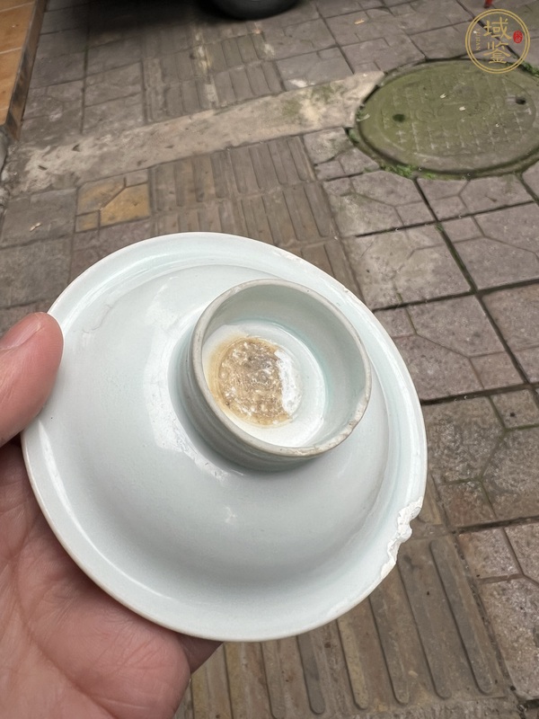 古玩陶瓷青白釉杯碟真品鑒賞圖