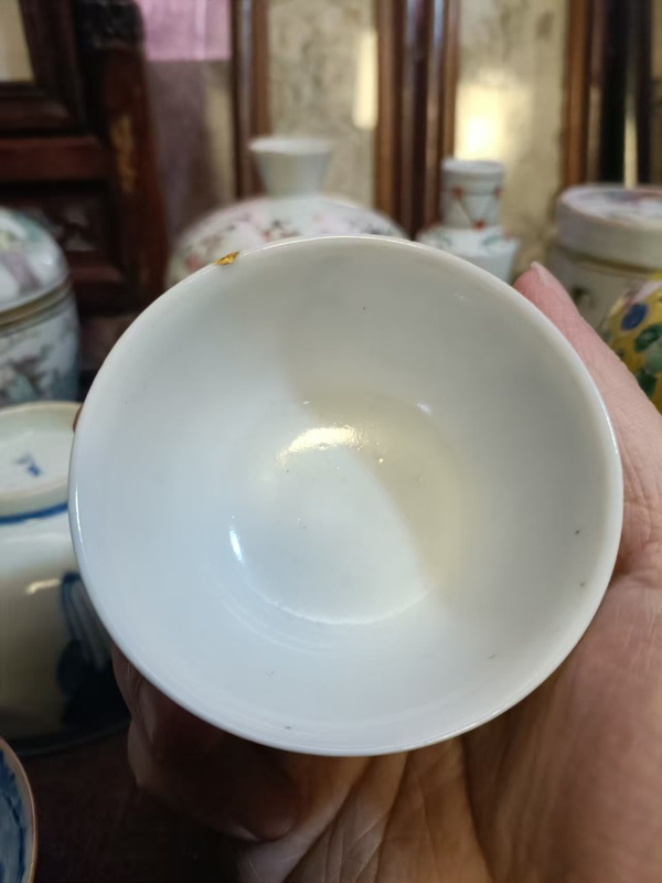 古玩陶瓷乾隆廣彩人物故事紋杯拍賣,當前價格2888元