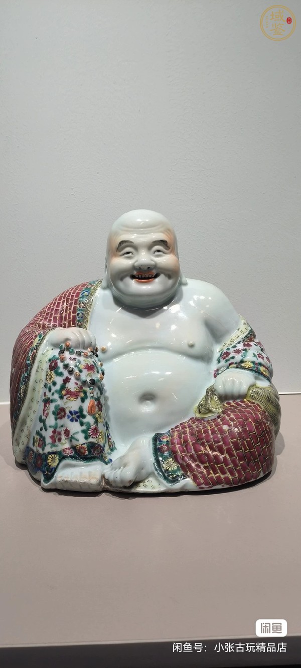 古玩陶瓷彌勒佛塑像真品鑒賞圖