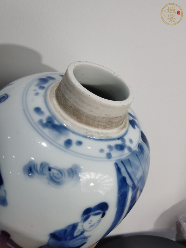 古玩陶瓷青花人物罐真品鑒賞圖