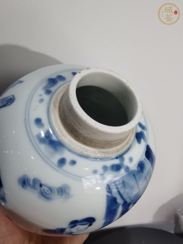 古玩陶瓷青花人物罐真品鑒賞圖