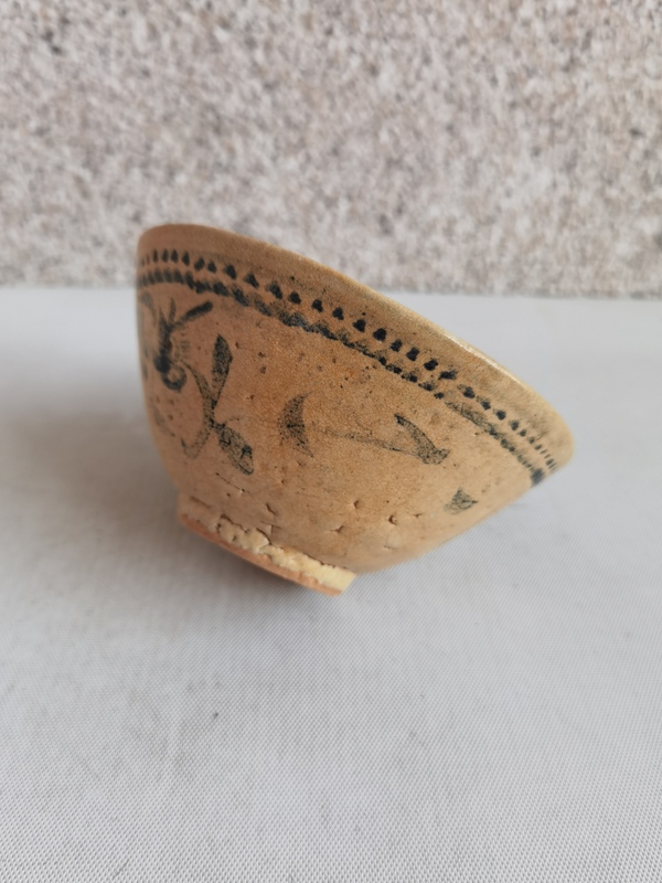 古玩陶瓷青花花卉紋斗笠碗拍賣,當前價格789元