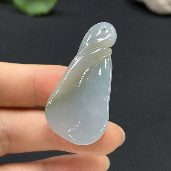 古玩玉器226天然翡翠蓮蓬掛件拍賣,當前價格360元