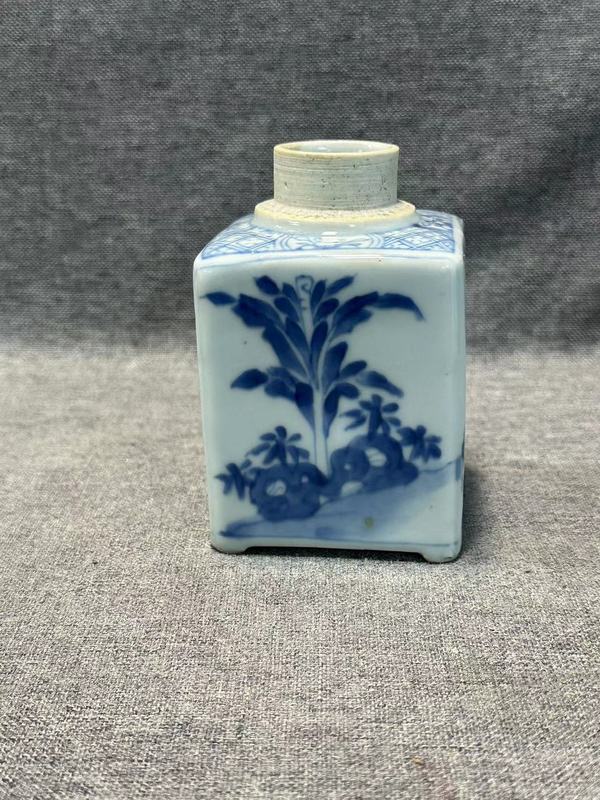 古玩陶瓷康熙青花西廂記四方茶葉罐拍賣,當前價格8888元