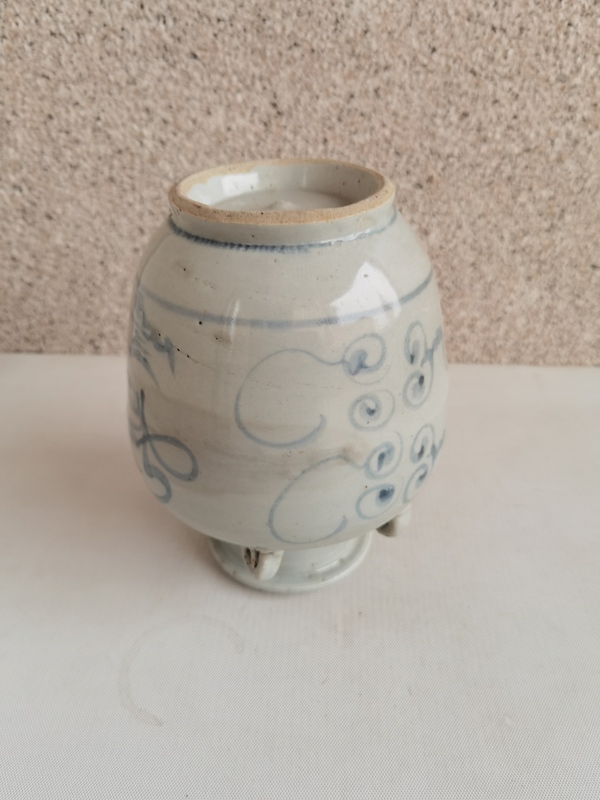 古玩陶瓷青花福字紋四系壺拍賣,當前價格456元