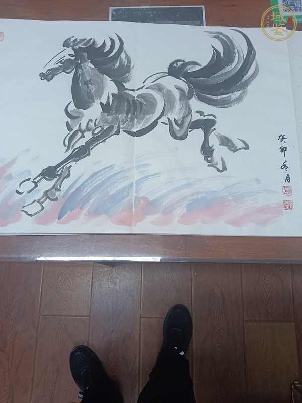 古玩字畫駿馬真品鑒賞圖