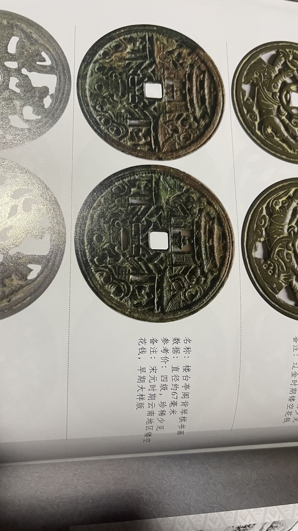 古玩錢(qián)幣鏤空亭臺(tái)人物大花錢(qián)拍賣(mài)，當(dāng)前價(jià)格15800元