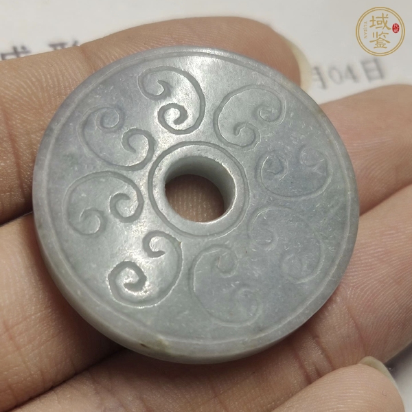 古玩玉器翡翠玉璧真品鑒賞圖