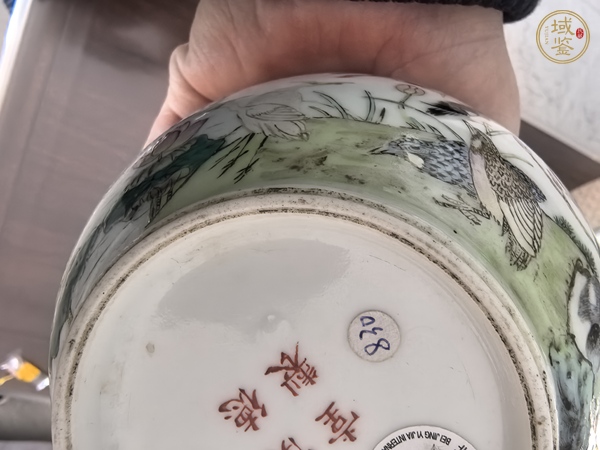 古玩陶瓷粉彩百鳥朝鳳紋葫蘆瓶真品鑒賞圖