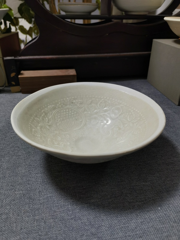 古玩陶瓷【精品】南宋影青釉刻娃娃紋碗拍賣，當(dāng)前價(jià)格0元