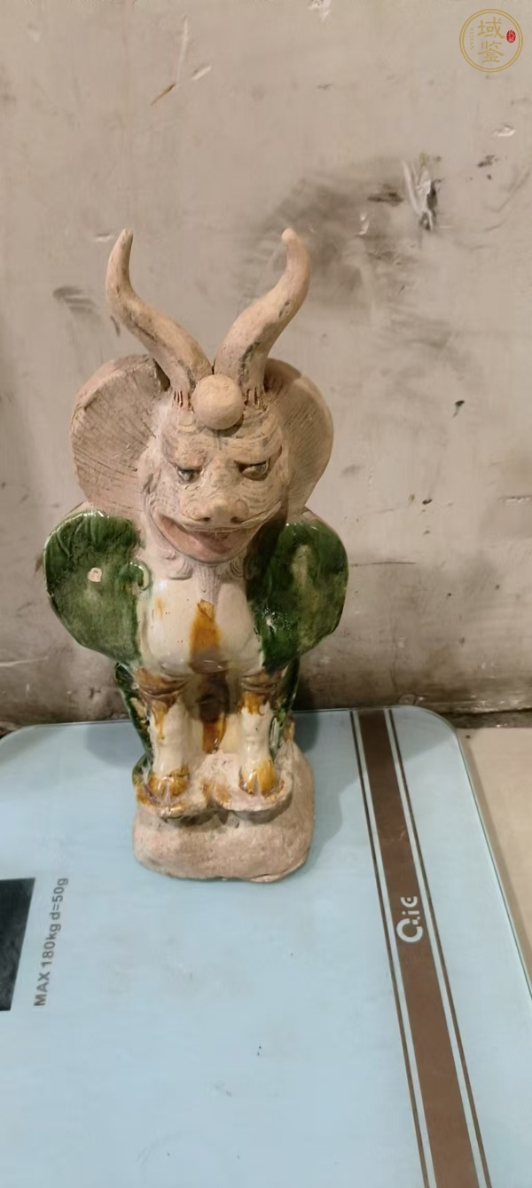 古玩陶瓷唐三彩·鎮(zhèn)墓獸真品鑒賞圖