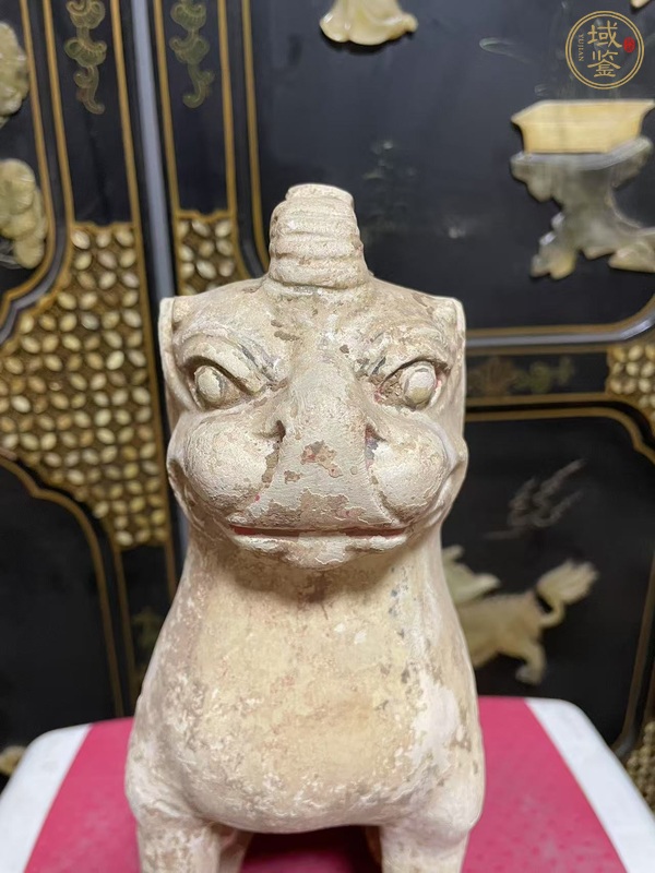 古玩陶瓷隋青·鎮(zhèn)墓獸真品鑒賞圖