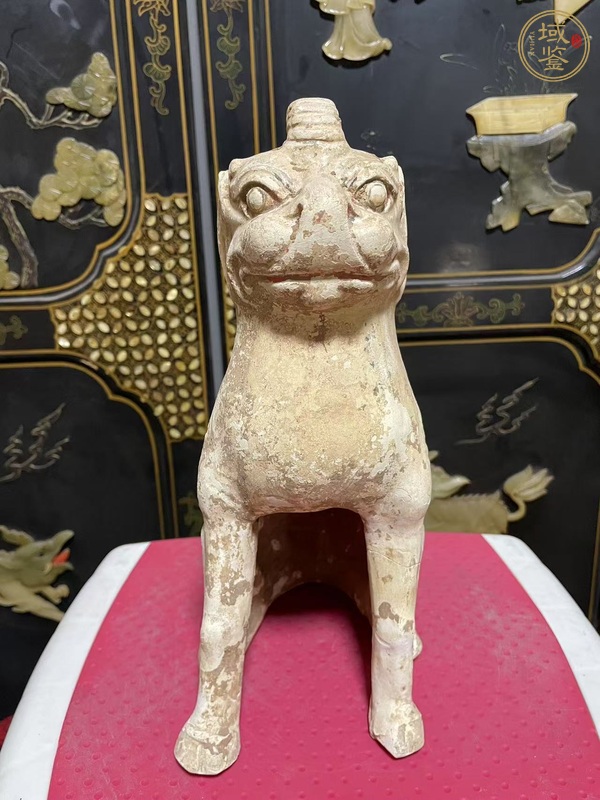 古玩陶瓷隋青·鎮(zhèn)墓獸真品鑒賞圖