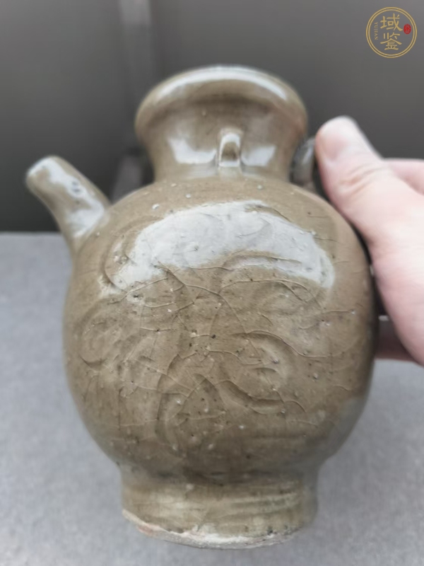 古玩陶瓷青釉越窯執(zhí)壺真品鑒賞圖