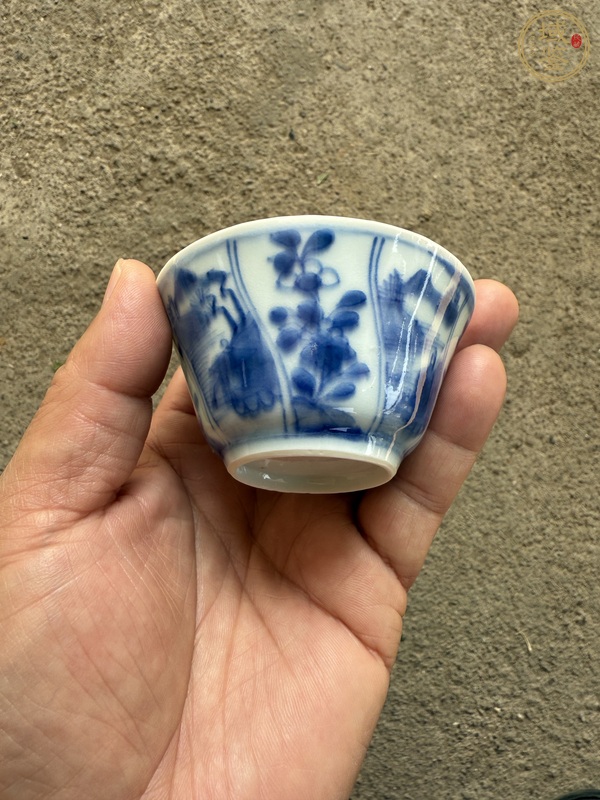 古玩陶瓷青花杯真品鑒賞圖