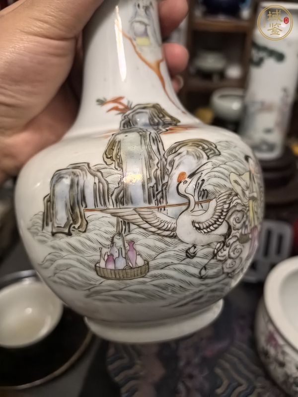 古玩陶瓷粉彩瓶真品鑒賞圖