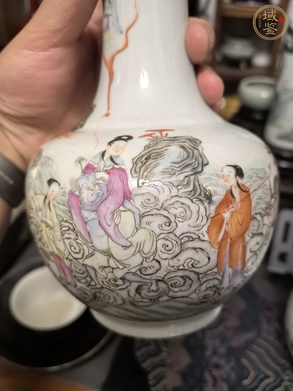 古玩陶瓷粉彩瓶真品鑒賞圖