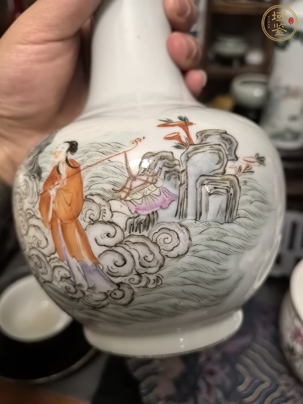 古玩陶瓷粉彩瓶真品鑒賞圖