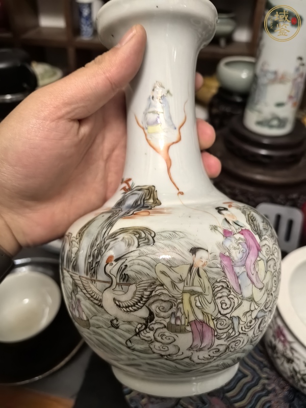 古玩陶瓷粉彩瓶真品鑒賞圖