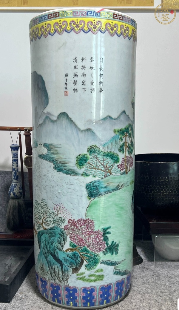 古玩陶瓷箭筒真品鑒賞圖