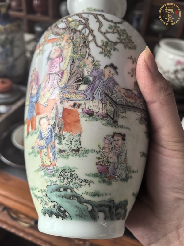 古玩陶瓷粉彩瓶真品鑒賞圖