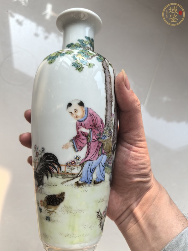 古玩陶瓷粉彩瓶真品鑒賞圖