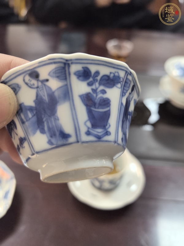 古玩陶瓷青花杯碟真品鑒賞圖