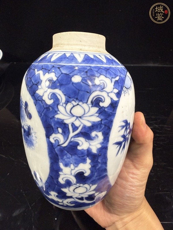 古玩陶瓷青花罐真品鑒賞圖