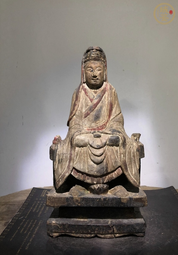 古玩雜項觀音木雕真品鑒賞圖