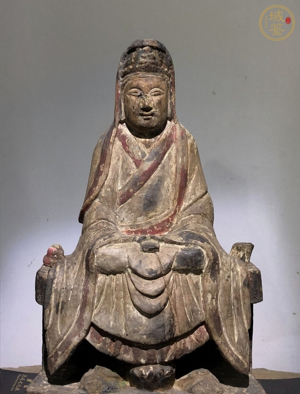 古玩雜項觀音木雕真品鑒賞圖