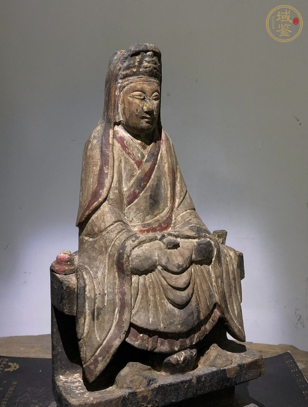 古玩雜項觀音木雕真品鑒賞圖