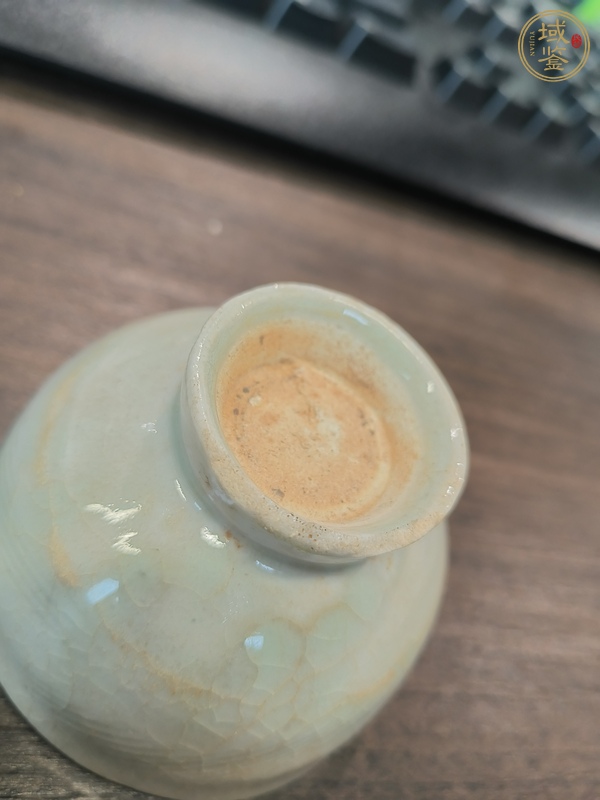 古玩陶瓷青白釉刻花高足杯真品鑒賞圖