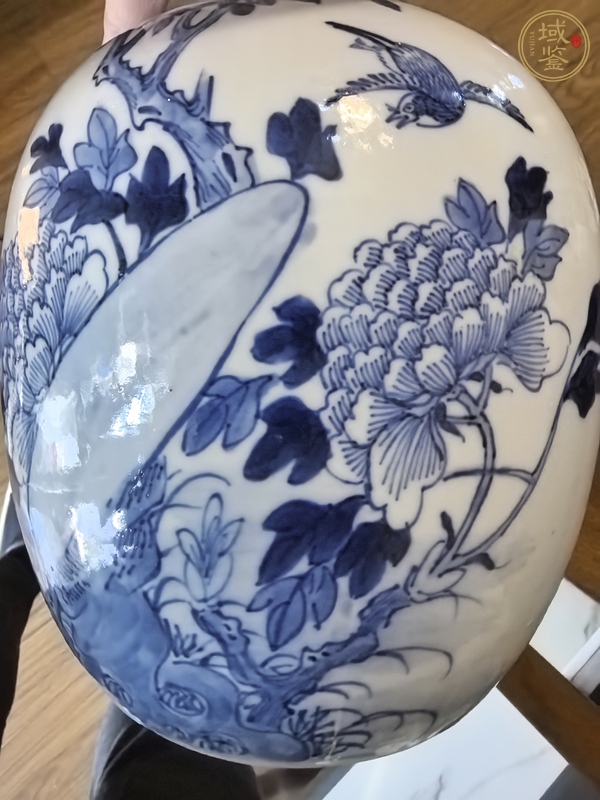 古玩花鳥紋青花罐真品鑒賞圖