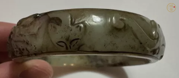 古玩玉器玉手鐲真品鑒賞圖