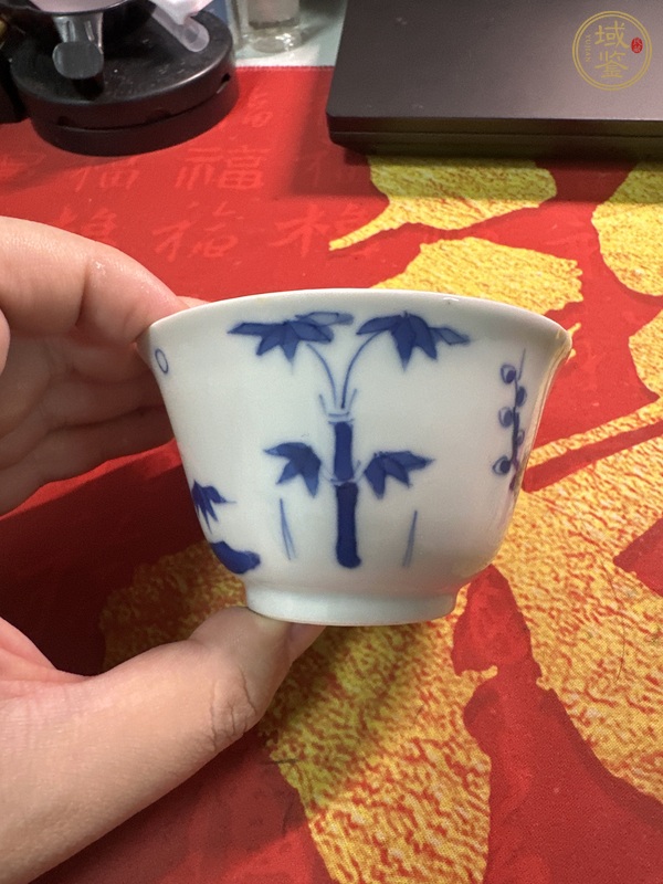 古玩陶瓷青花杯真品鑒賞圖