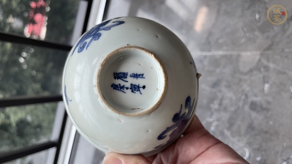 古玩陶瓷青花螭龍紋茶碗真品鑒賞圖