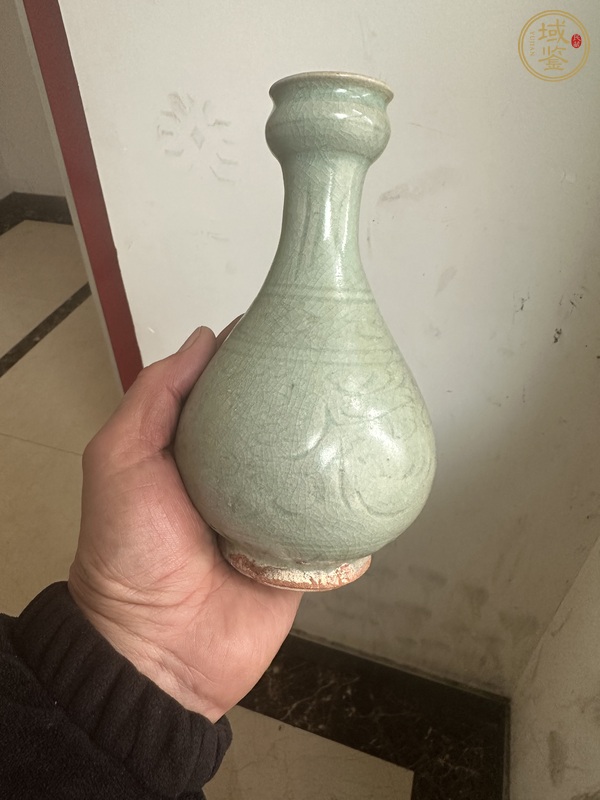 古玩陶瓷龍泉蒜頭瓶真品鑒賞圖