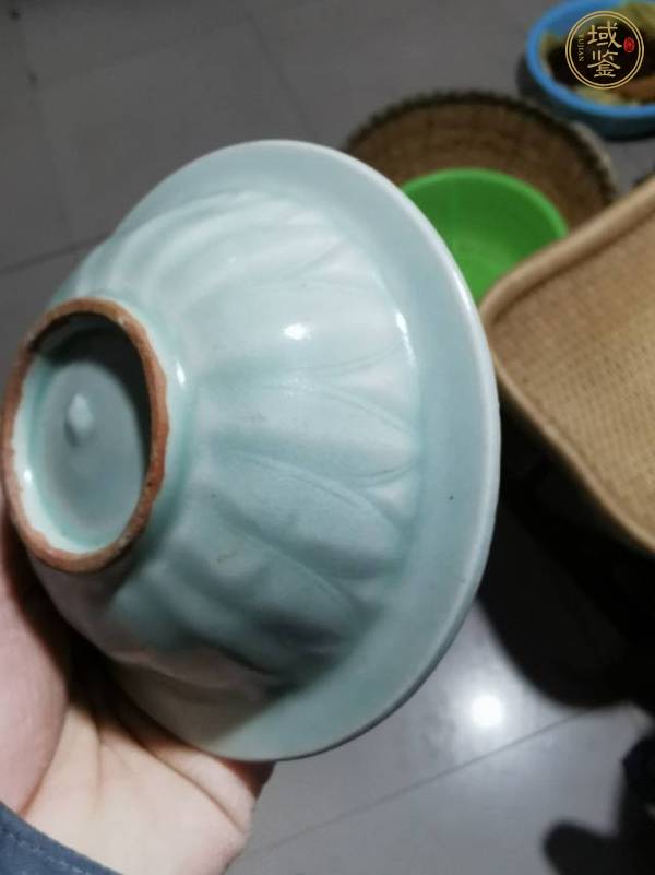 古玩龍泉窯雙魚(yú)洗真品鑒賞圖