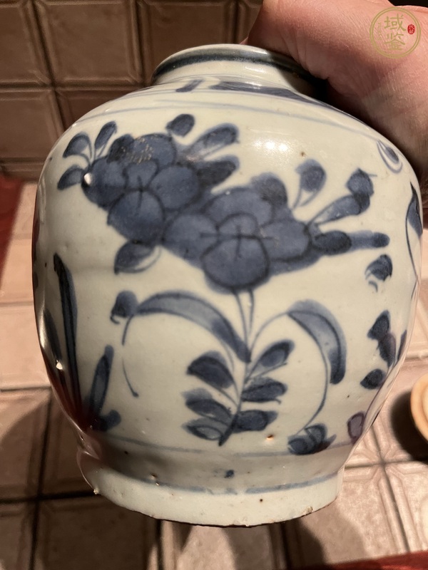 古玩陶瓷青花花鳥紋蓋罐真品鑒賞圖