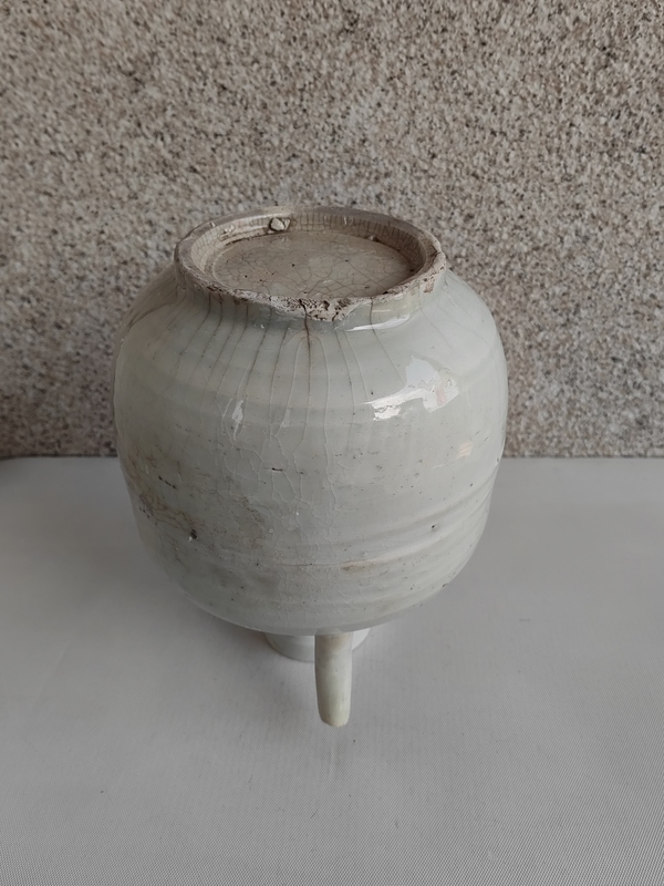 古玩陶瓷青白釉盤口壺拍賣,當前價格980元