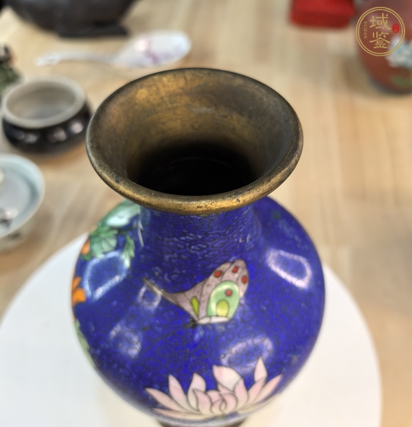 古玩雜項景泰藍(lán)花瓶真品鑒賞圖