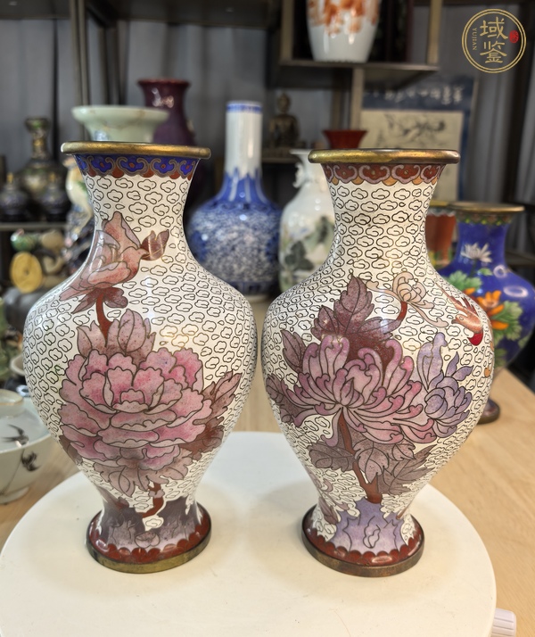 古玩景泰藍(lán)花瓶真品鑒賞圖