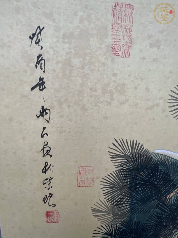 古玩字畫(huà)松齡鶴壽真品鑒賞圖