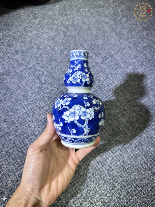 古玩梅紋青花葫蘆瓶真品鑒賞圖