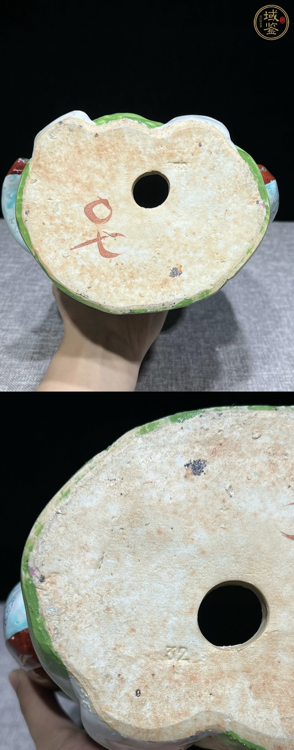 古玩陶瓷粉彩造像真品鑒賞圖