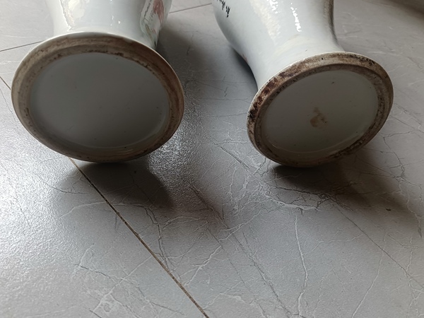 古玩陶瓷民國粉彩雉雞牡丹紋蓋瓶拍賣,當前價格4500元